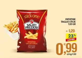 Qui Discount PATATINE TAGLIO STICK 120 GR offerta