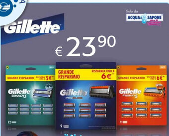 Acqua & Sapone Gillette offerta