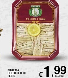 Sigma Buscema filetti di alici offerta