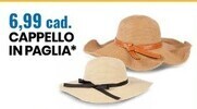 Eurospin Glissade cappello in paglia offerta