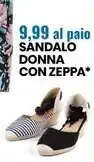 Eurospin Glissade sandalo donna con zeppa offerta
