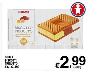 Sigma Sigma biscotto trigusto offerta