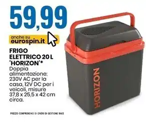 Eurospin Horizon frigo elettrico 20 l offerta