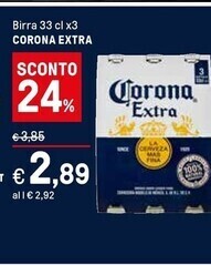Iper La Grande Corona extra birra offerta