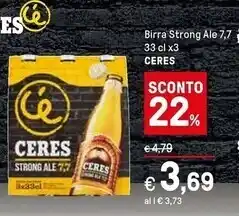 Iper La Grande Ceres birra offerta