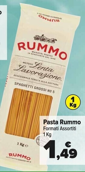 Carrefour Market Rummo pasta offerta