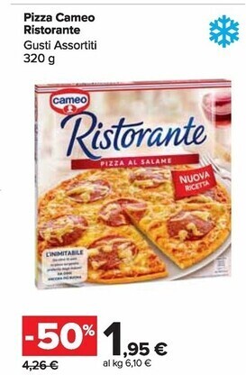 Carrefour Market Cameo pizza ristorante offerta