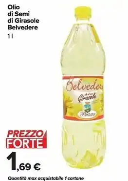 Carrefour Market Belvedere olio di semi di girasole offerta