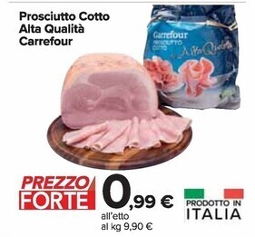 Carrefour Market Carrefour prosciutto cotto alta qualità offerta