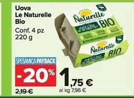 Le naturelle uova bio