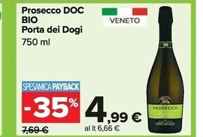 Carrefour Market Porta dei dogi prosecco doc bio offerta