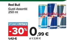 Carrefour Market Red bull energy drink offerta