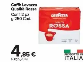 Carrefour Market Lavazza caffè qualità rossa offerta