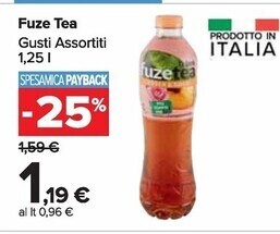 Carrefour Market Fuze tea gusti assortiti offerta