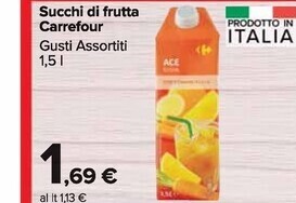 Carrefour Market Carrefour succhi di frutta offerta
