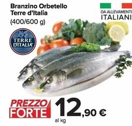 Carrefour Market Terre d'italia branzino orbetello offerta