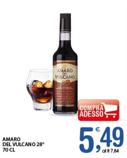 Qui Discount AMARO DEL VULCANO 28° 70 CL offerta