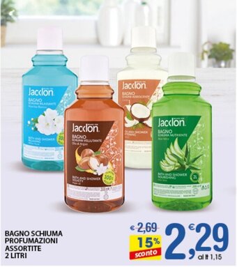 BAGNO SCHIUMA PROFUMAZIONI ASSORTITE 2 LITRI