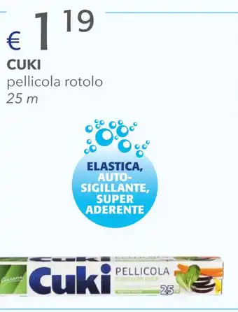 Acqua & Sapone CUKI pellicola rotolo 25 m offerta