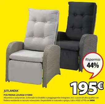 JYSK POLTRONA LOUNGE STORD offerta