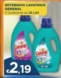 Mister Risparmio General detersivo lavatrice offerta