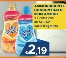 Mister Risparmio Mon amour ammorbidente concentrato offerta