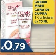 Mister Risparmio Cera di cupra crema mani offerta