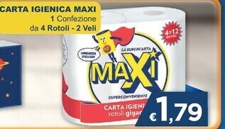 Mister Risparmio Maxi carta igienica offerta