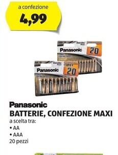 ALDI Panasonic batterie , confezione maxi offerta
