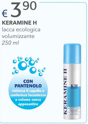 Acqua & Sapone KERAMINE H lacca ecologica volumizzante 250 ml offerta