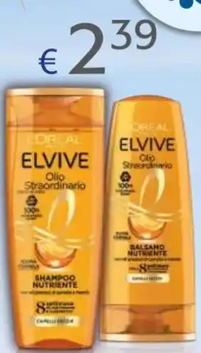 Acqua & Sapone LOREAL ELVIVE Olio Straordinario e SHAMPOO NUTRIENTE offerta