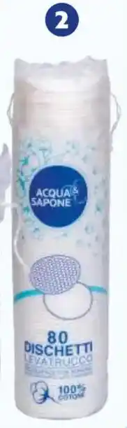 ACQUA & SAPONE 80 DISCHETTI LEVATRUCCO