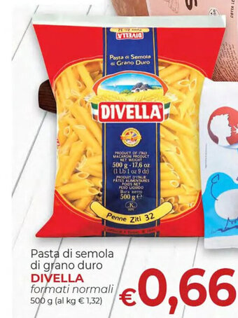 Pasta di semola di grano duro DIVELLA formati normali 500 g