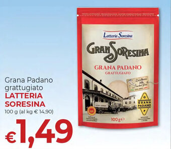 Grana Padano grattugiato LATTERIA SORESINA 100 g