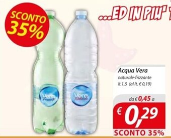DiMeglio Acqua Vera naturale-frizzante It.1,5 offerta