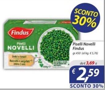 Piselli Novelli Findus gr.450