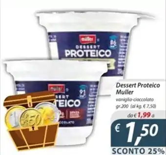 DiMeglio Dessert Proteico Muller vaniglia-cioccolato gr.200 offerta