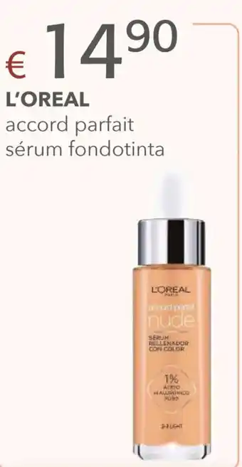 L'OREAL accord parfait sérum fondotinta