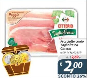 Prosciutto crudo Tagliofresco Citterio gr. 70