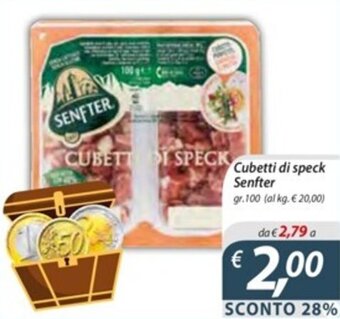 Cubetti di speck Senfter gr.100