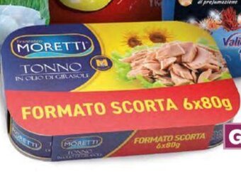 Ekom TONNO IN OLIO DI SEMI DI GIRASOLE G 80x6 offerta