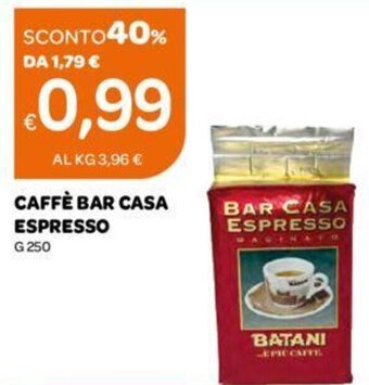 Ekom CAFFE BAR CASA ESPRESSO G 250 offerta