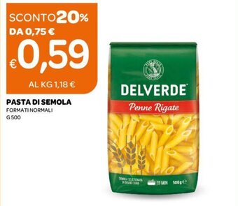 PASTA DI SEMOLA FORMATI NORMALI G 500
