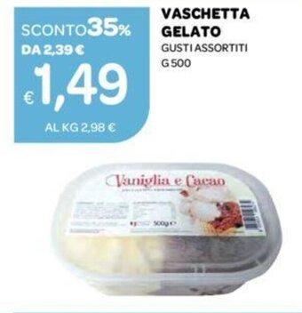 Ekom VASCHETTA GELATO GUSTI ASSORTITI G 500 offerta