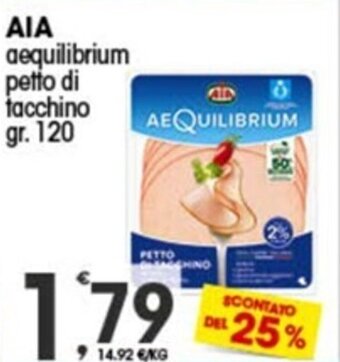 AIA aequilibrium petto di tacchino gr. 120