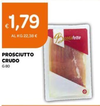 PROSCIUTTO CRUDO G 80