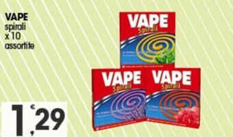 VAPE spirali x 10 assortite