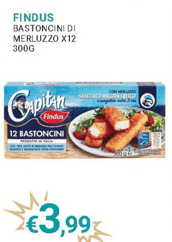Eté FINDUS BASTONCINI DI MERLUZZO X12 300G offerta