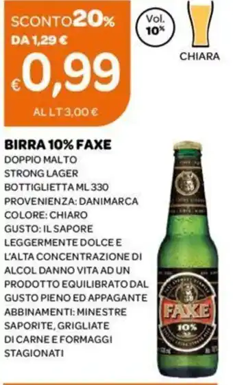Ekom BIRRA BIRRA 10% FAXE ML 330 offerta