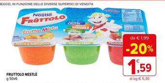 Iperal FRUTTOLO NESTLÈ g 50x6 offerta